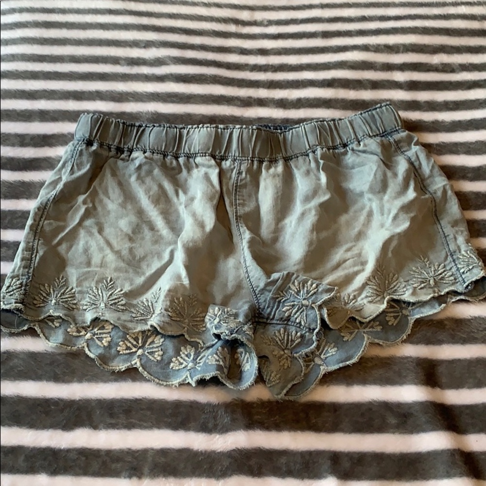 washed out stretchy lounge shorts
